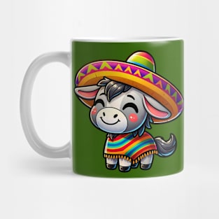 Cute donkey with sombrero Cinco De Mayo Mug